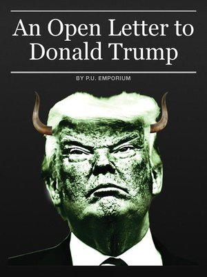 cover image of An Open Letter to Donald Trump